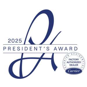 Carrier 2025 President's Award - Superior Heating and Air
